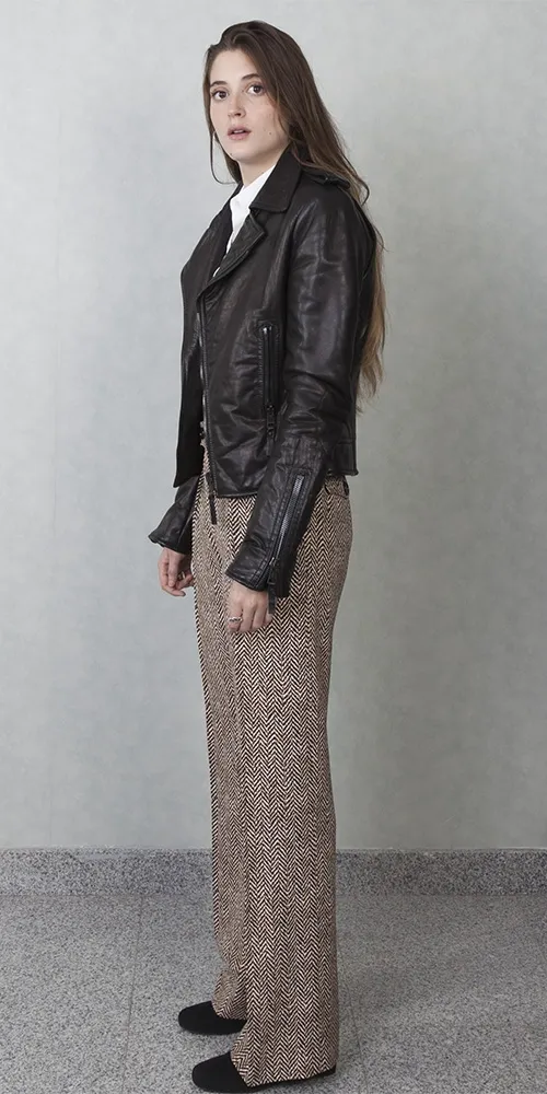 Chloé Pantalón Zigzag Marrón T 36
