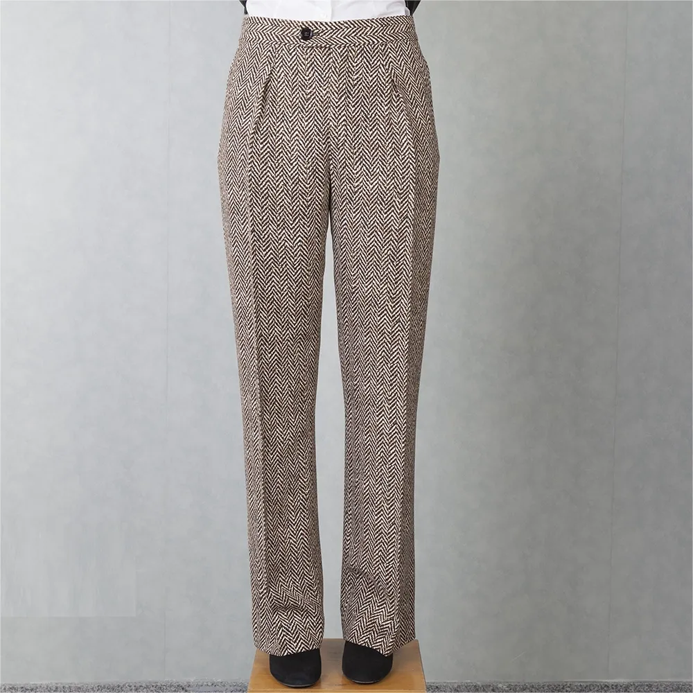 Chloé Pantalón Zigzag Marrón T 36