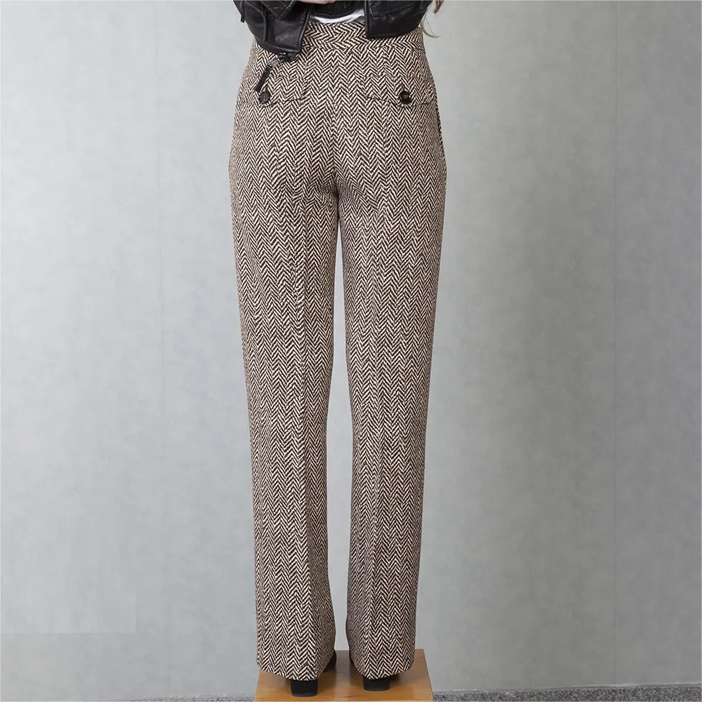 Chloé Pantalón Zigzag Marrón T 36