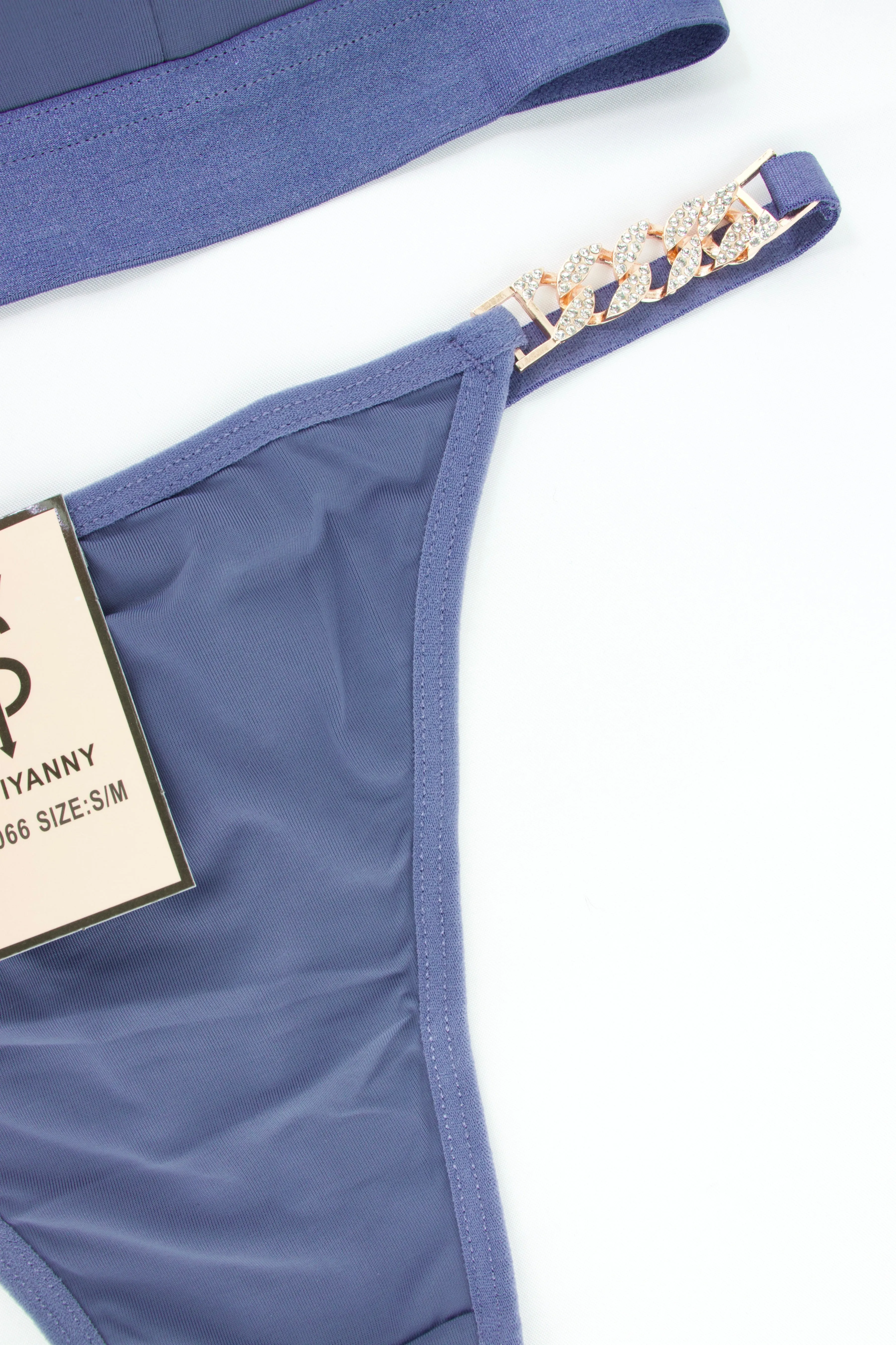 COORDINADO BRALETTE HALTER Y TANGA 6066