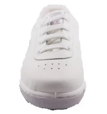 Deportivo señora cordones con cuña piel Fergar en blanco