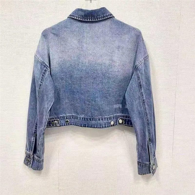 Diseñador de abrigo Mujeres Jackets Diseñador de mujeres Mujeres de mezclilla Fashion Fashion Button Letters Spring Autumn Style