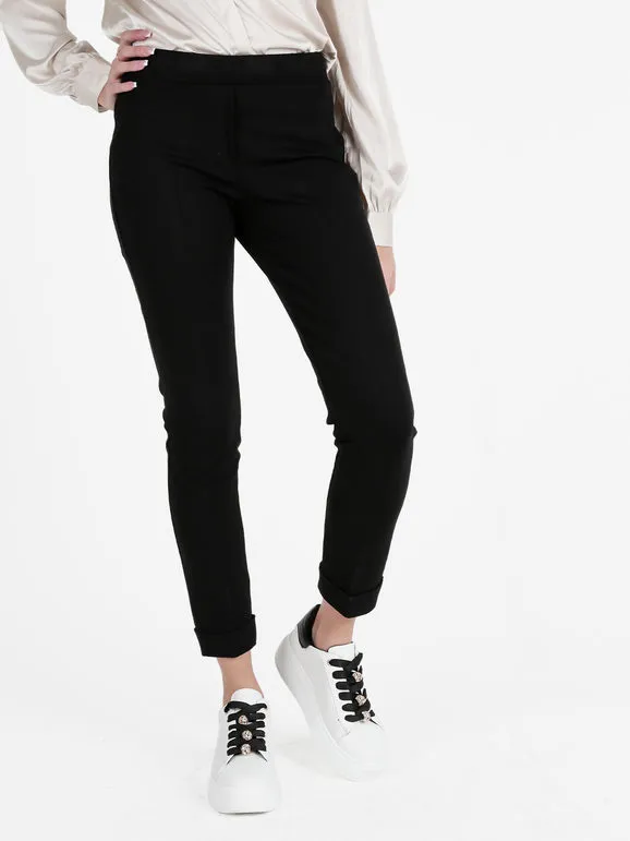 Frenetika Pantalón pitillo de mujer con puños.