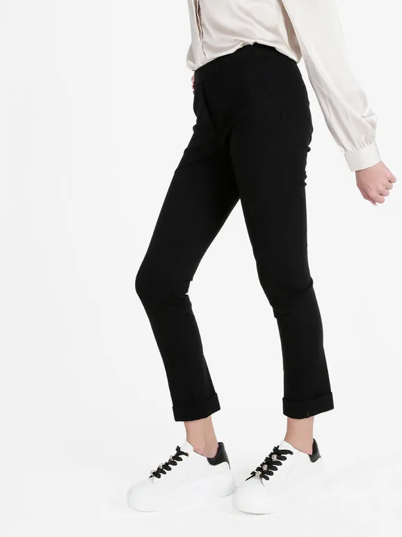 Frenetika Pantalón pitillo de mujer con puños.