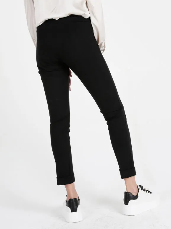 Frenetika Pantalón pitillo de mujer con puños.