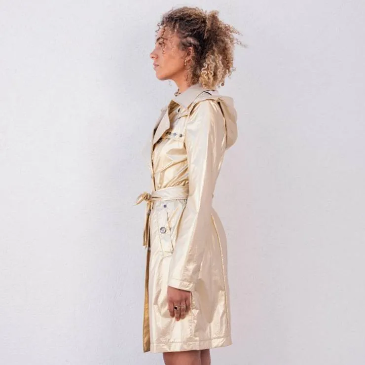 Gabardina HBT Queen Trench Dorado