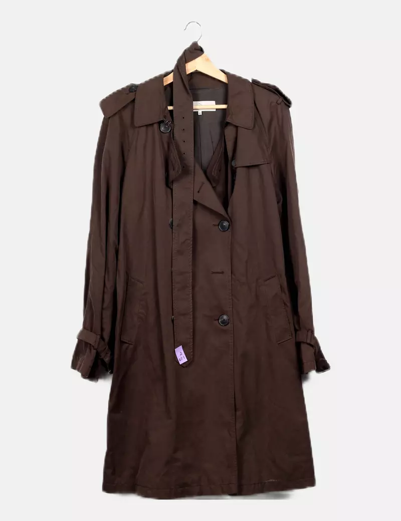 Gerard Darel Gabardina marrón cinturón
