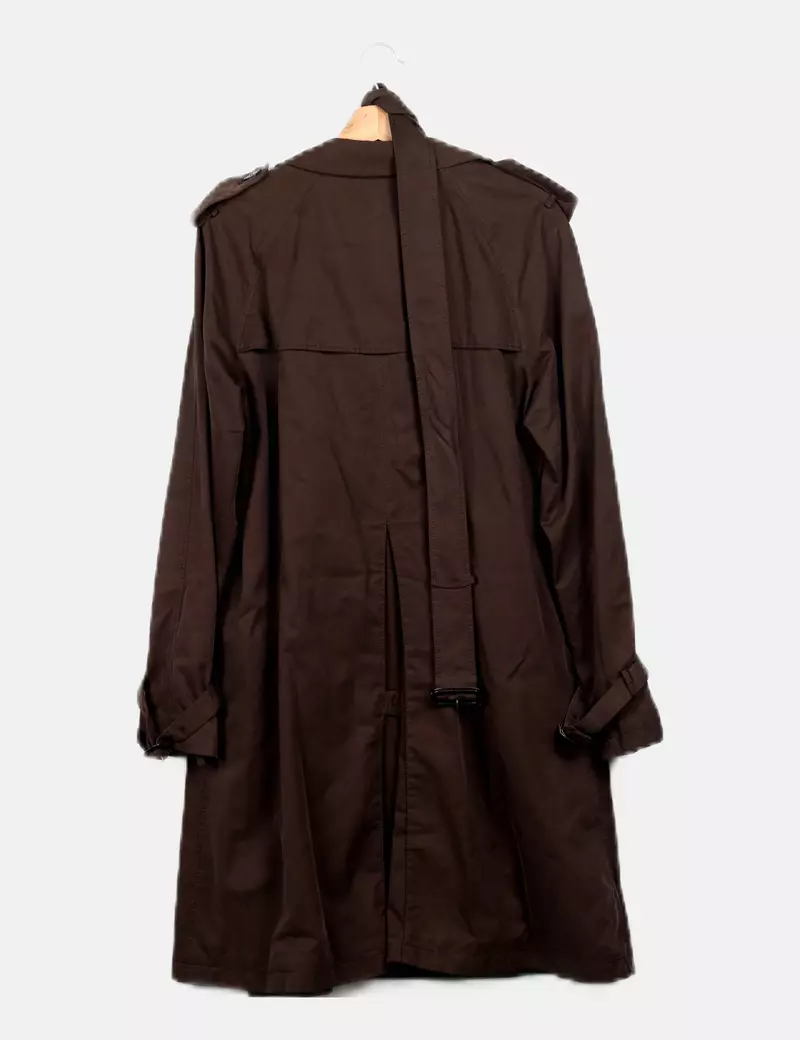 Gerard Darel Gabardina marrón cinturón