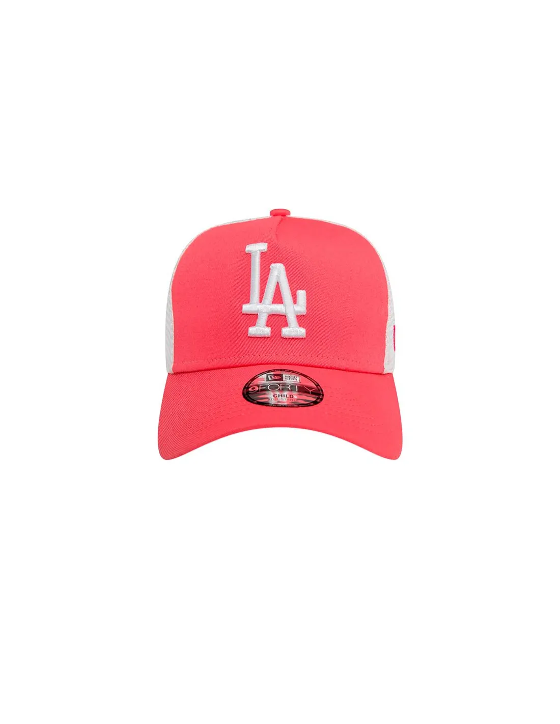 GORRA  NEW ERA LA DODGERS YOUTH LEAGUE ESSENTIAL ROSA AFRAME TRUCKER INFANTIL