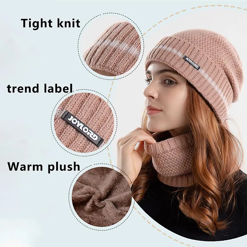 GUANTES DE INVIERNO GUANTA SET | GUANTES DE BUFANDA DE SOMBRERO DE LANA  SOMBRERO DE INVIERNO DE COLOR SóLIDO