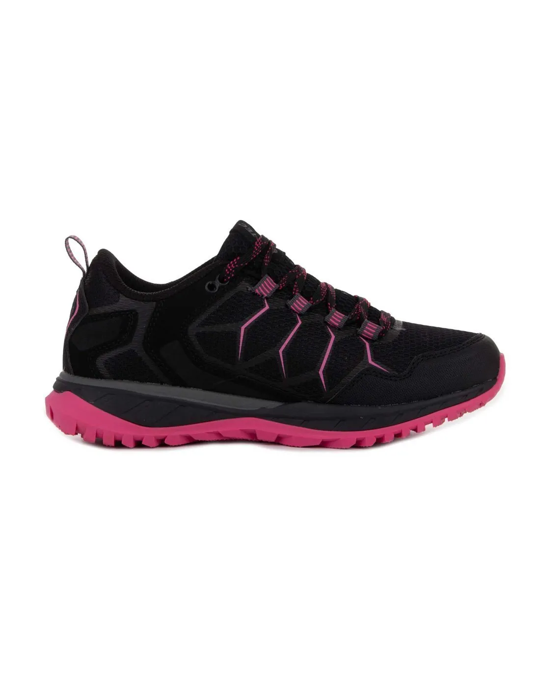HITEC  ZAPATILLAS NEGRAS Y ROSAS ULTRA TERRA MUJER