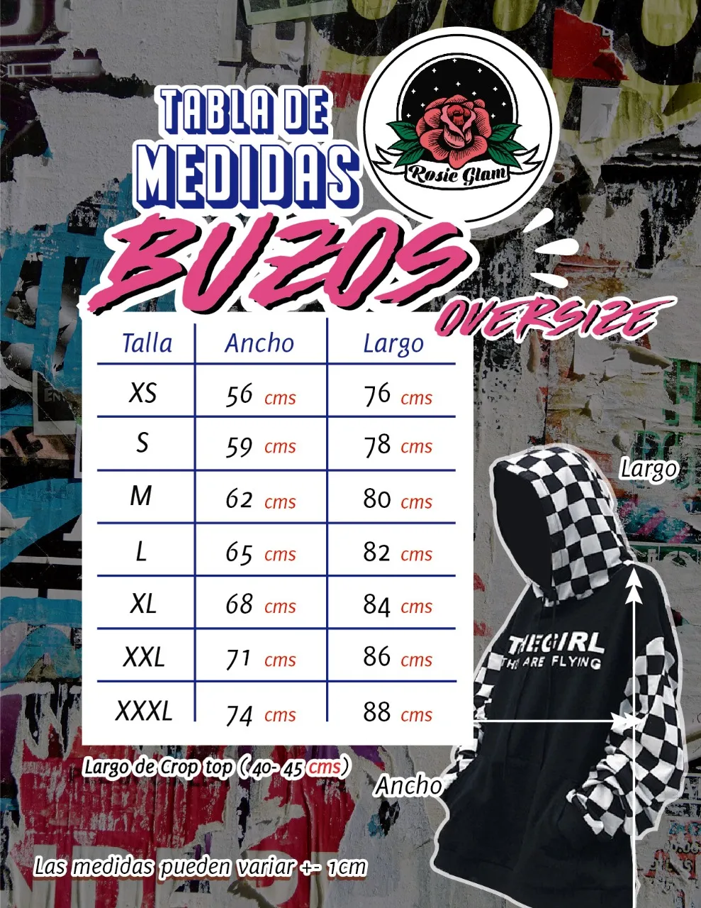 HOODIE DEGRADE AZUL  ROSIEGLAM