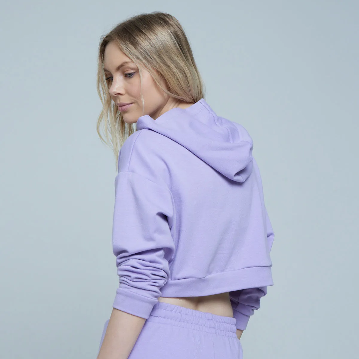 Hoodie Estampado Tipo Crop