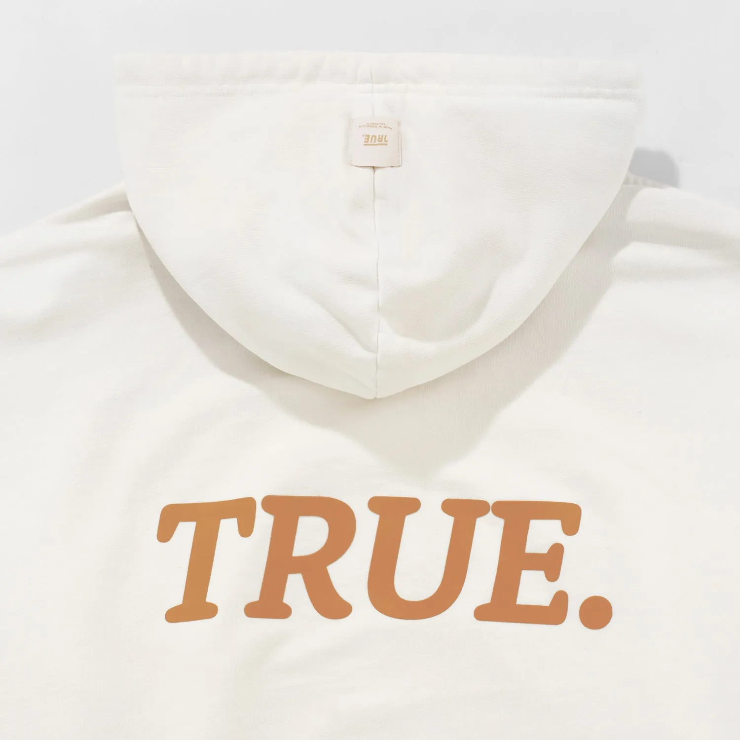 HOODIE SERIF LOGO  CREMA