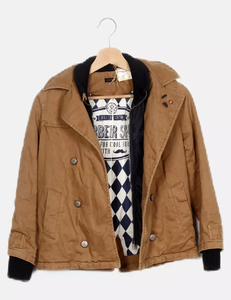 IKKS Abrigo beige botones
