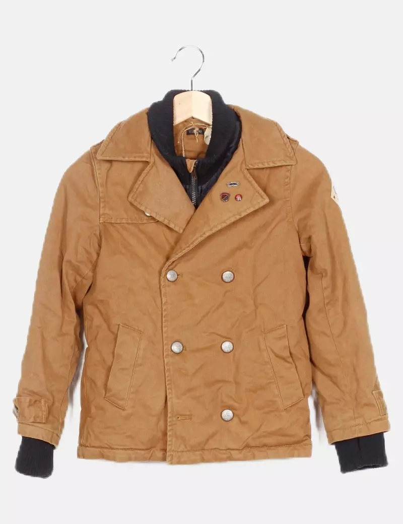 IKKS Abrigo beige botones