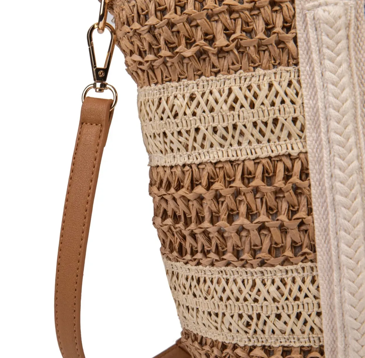 IRIS BEIGE/NATURAL  BOLSO RAFIA