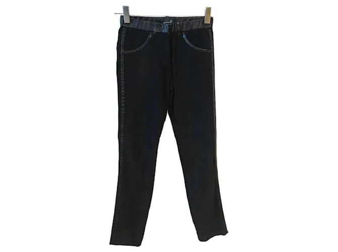 ISABEL MARANT Pantalón T.Gamuza XS Internacional Negro 