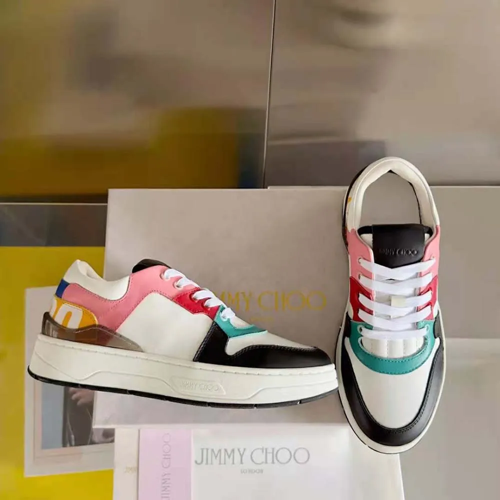 Jimmy Choo Mujer Florent/F Zapatillas De Cuero Blanco