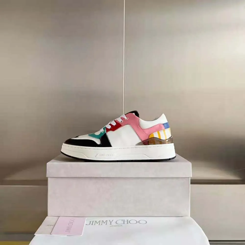 Jimmy Choo Mujer Florent/F Zapatillas De Cuero Blanco