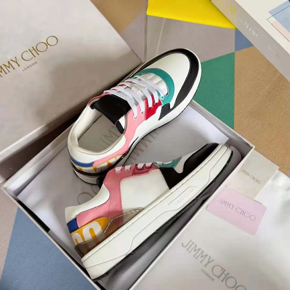 Jimmy Choo Mujer Florent/F Zapatillas De Cuero Blanco