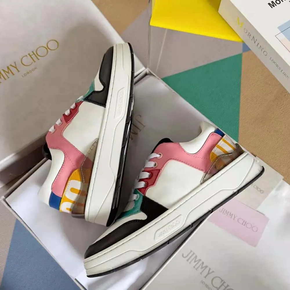 Jimmy Choo Mujer Florent/F Zapatillas De Cuero Blanco