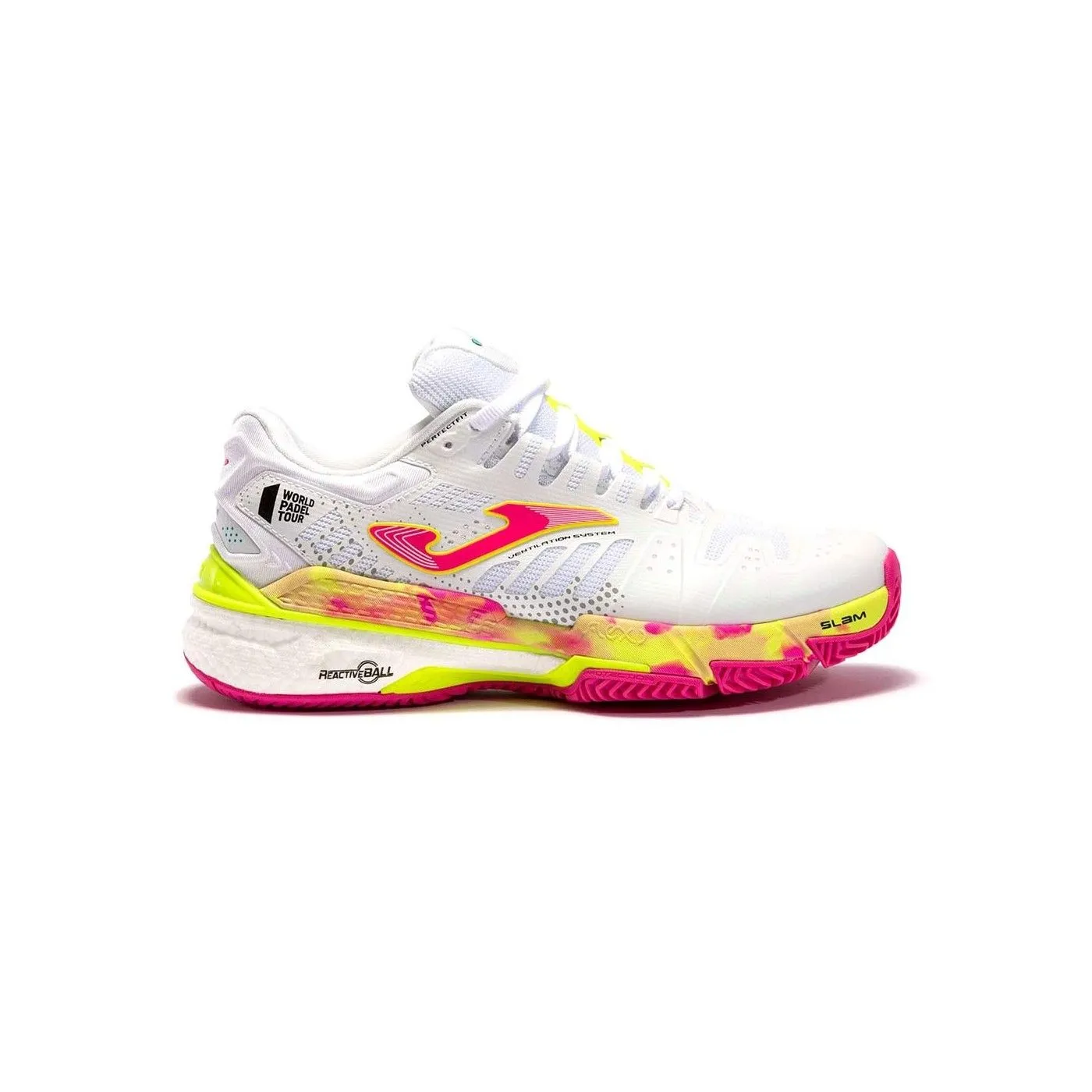 Joma T.Slam 22 Clay Blanco Fucsia Mujer