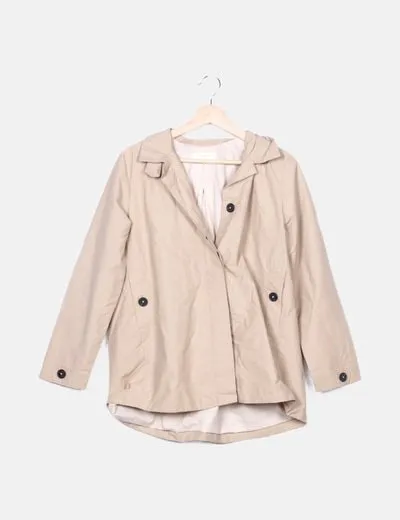 Mango Abrigo beige casual
