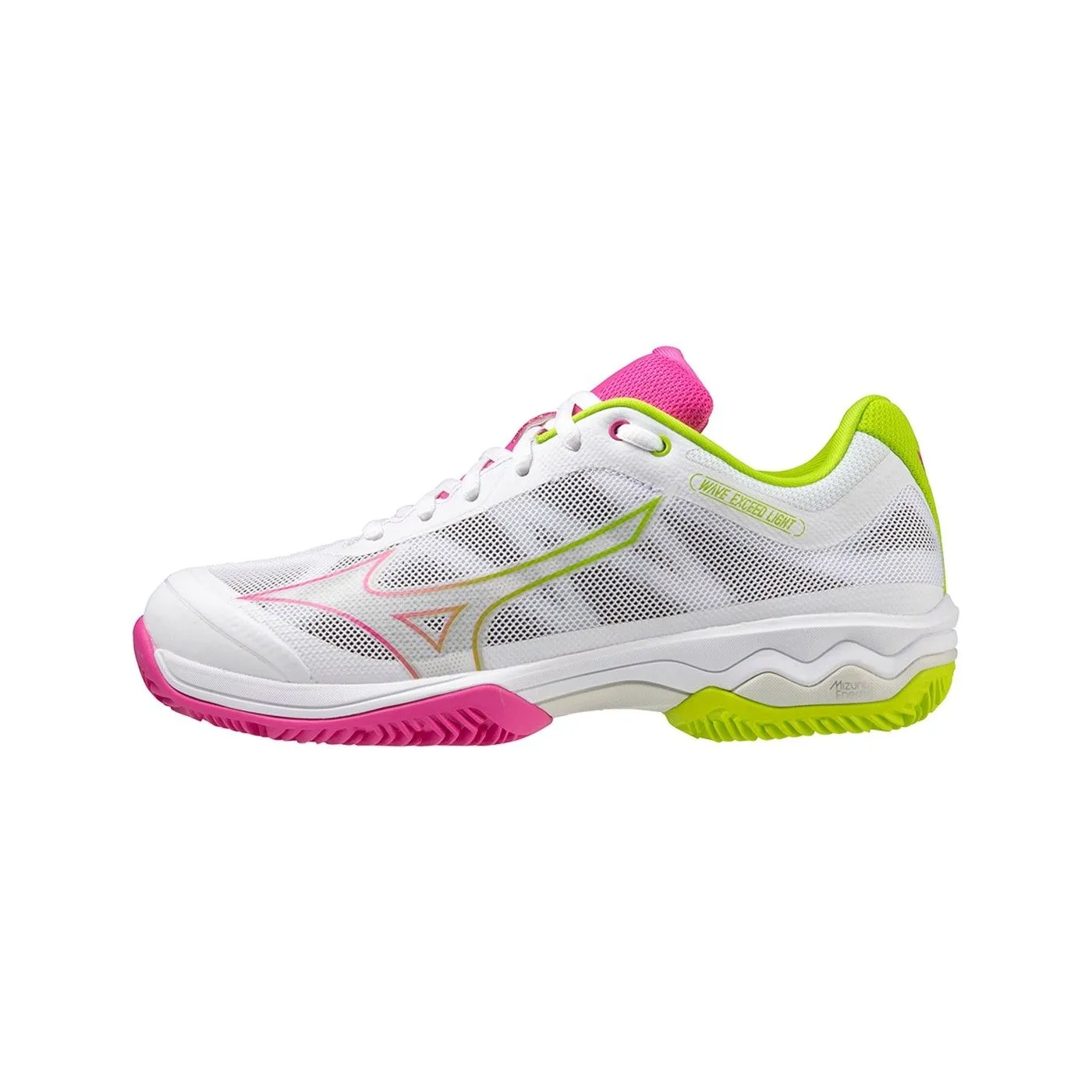 Mizuno Wave Exceed Light Negro Blanco Rosa