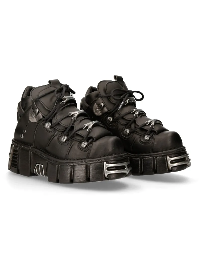 NEWROCK ECO VEGAN NEGRO ACERO