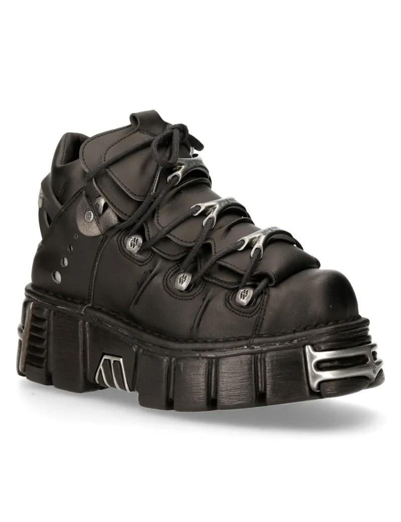 NEWROCK ECO VEGAN NEGRO ACERO