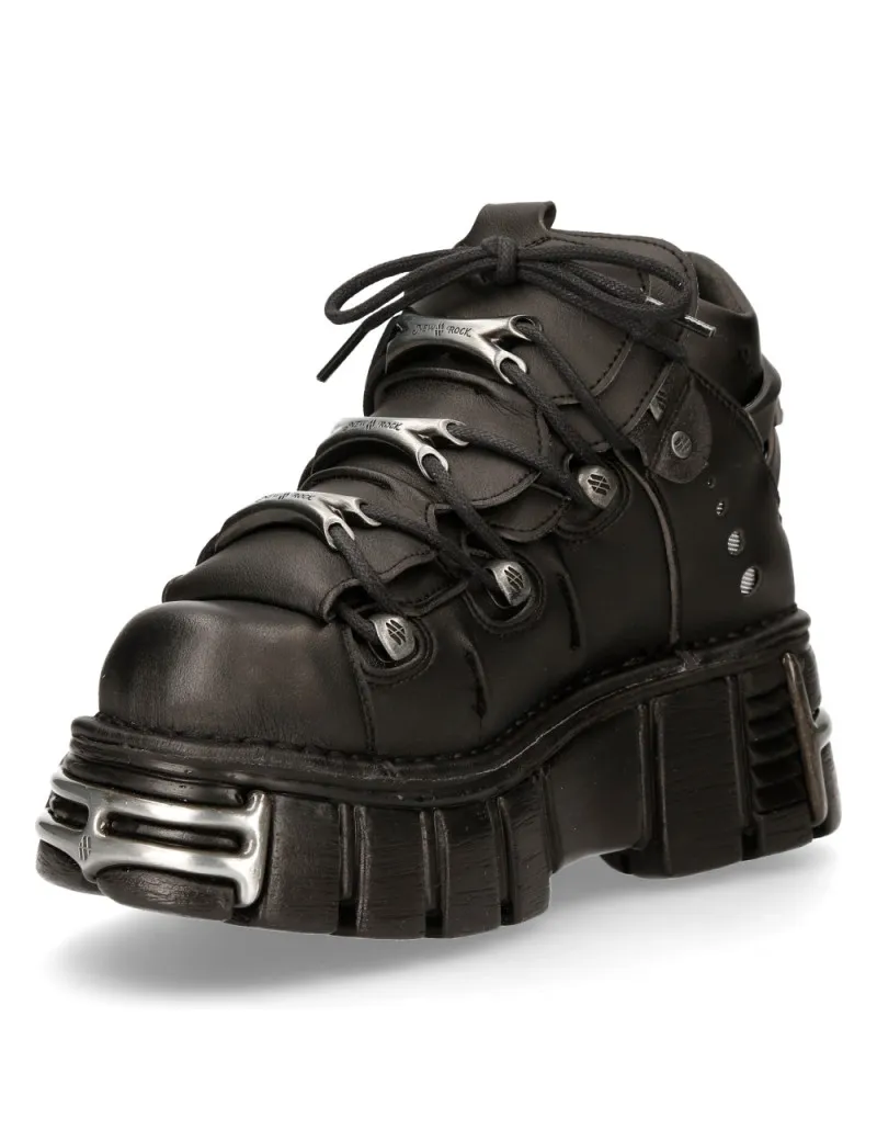 NEWROCK ECO VEGAN NEGRO ACERO