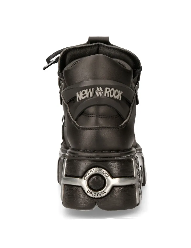 NEWROCK ECO VEGAN NEGRO ACERO