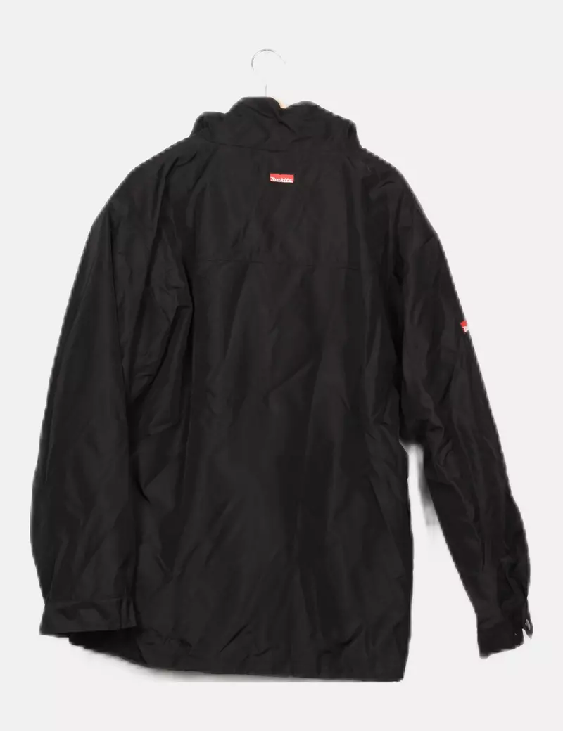 NoName Abrigo negro impermeable