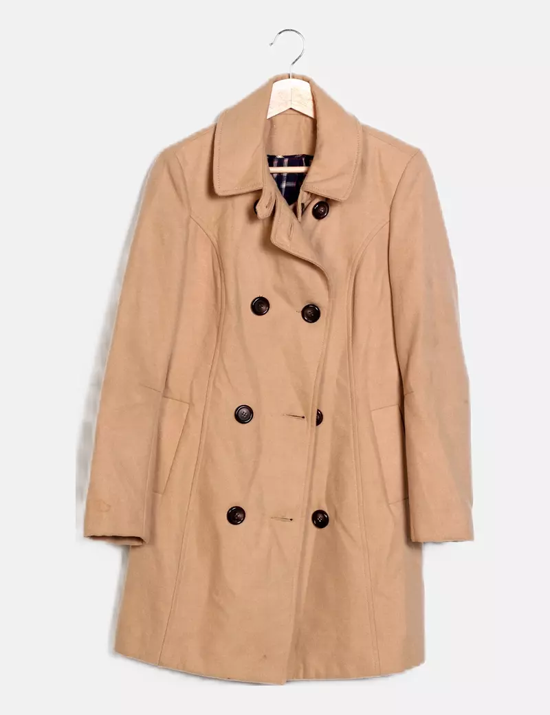 NoName Abrigo paño beige