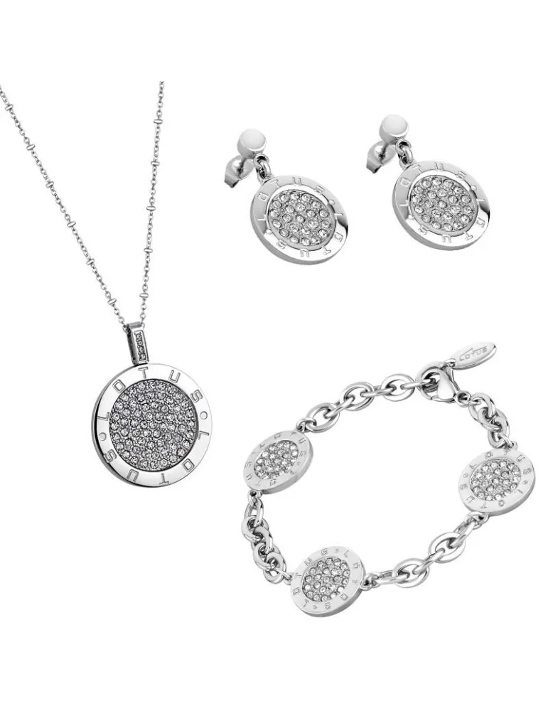 Pack Colgante Pulsera y Pendientes Lotus Style LS1751