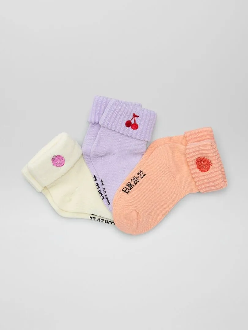 PACK DE 2 PARES DE CALCETINES  ROSA