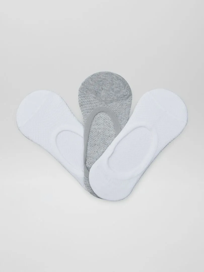 PACK DE 3 CALCETINES TOBILLEROS  GRIS