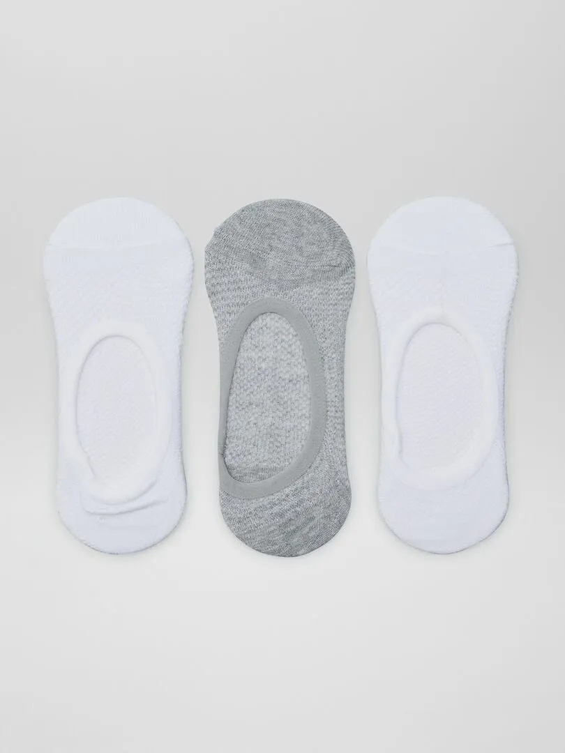 PACK DE 3 CALCETINES TOBILLEROS  GRIS