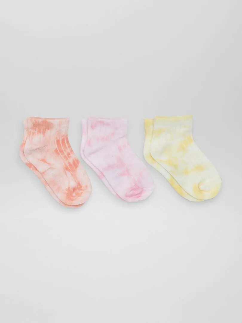 PACK DE 3 PARES DE CALCETINES  ROSA