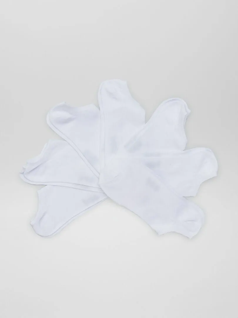 PACK DE 4 PARES DE CALCETINES INVISIBLES  BLANCO