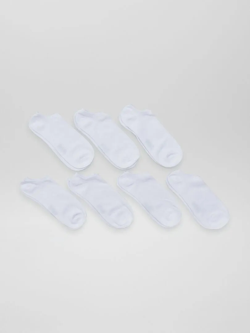 PACK DE 4 PARES DE CALCETINES INVISIBLES  BLANCO