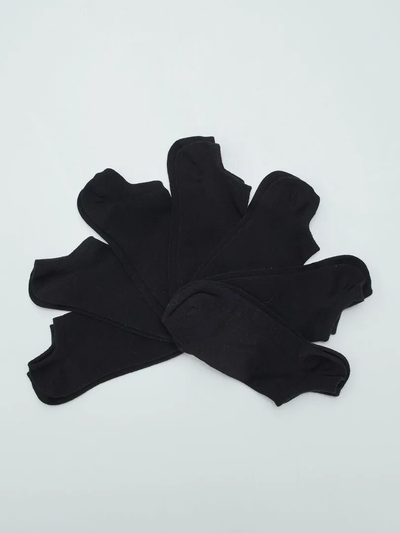 PACK DE 4 PARES DE CALCETINES INVISIBLES  NEGRO