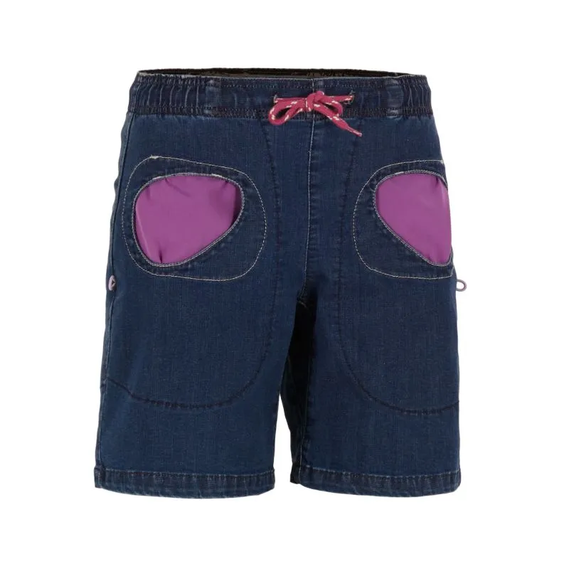 Pantalones cortos de escalada E9 ONDA SHORT DENIM (AZUL) MUJERES