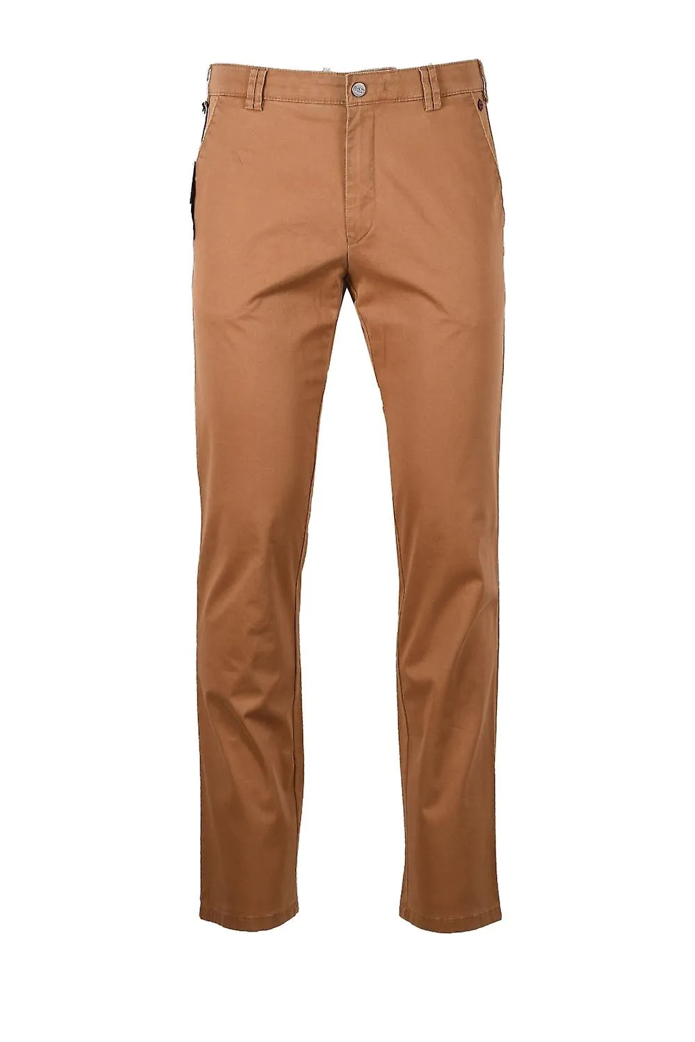 Pantalón de algodón Meyer New York para hombre color canela