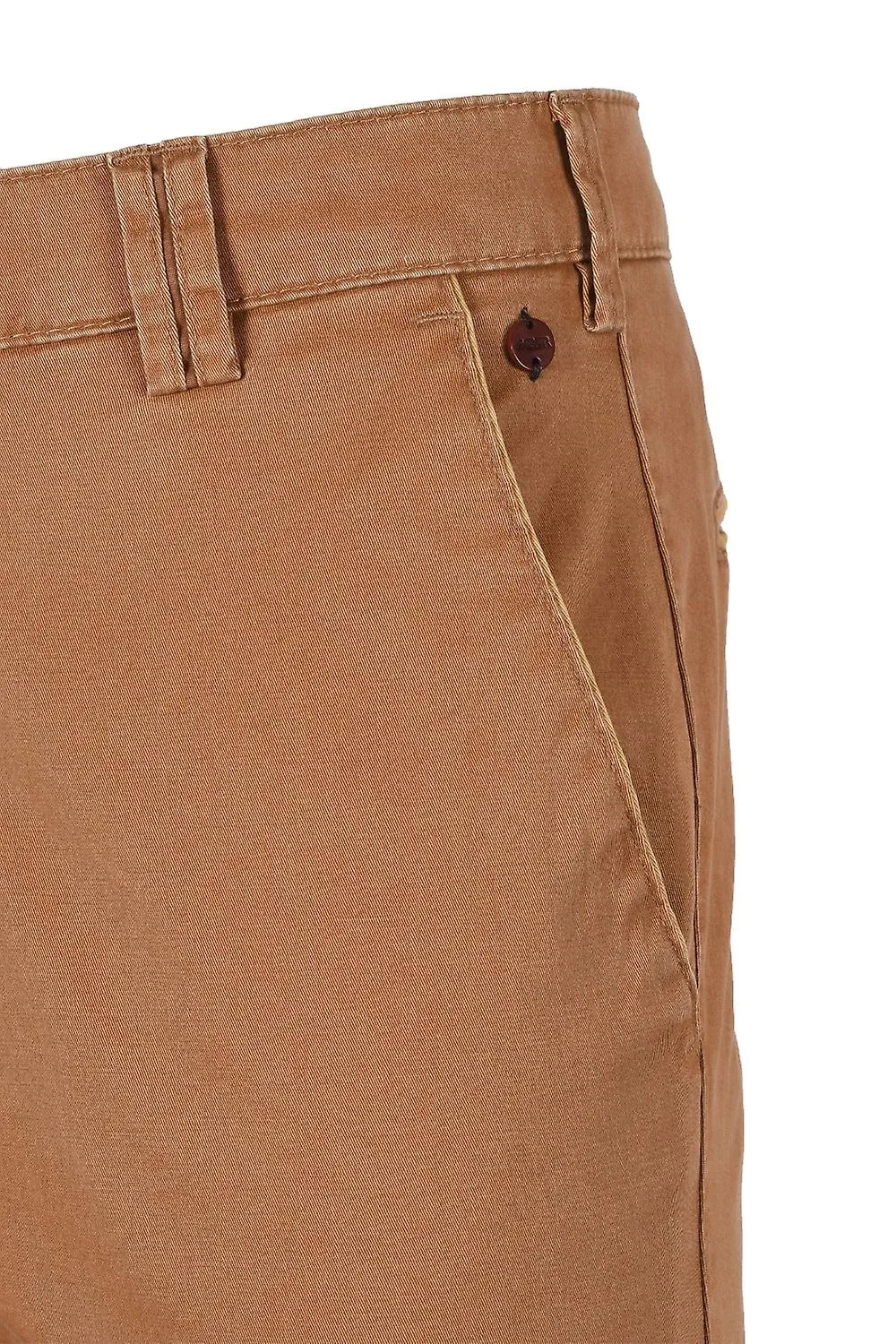 Pantalón de algodón Meyer New York para hombre color canela