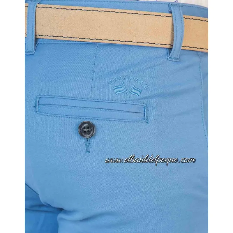 Pantalón Niño Chino Gabardina Azul Ducados Spagnolo