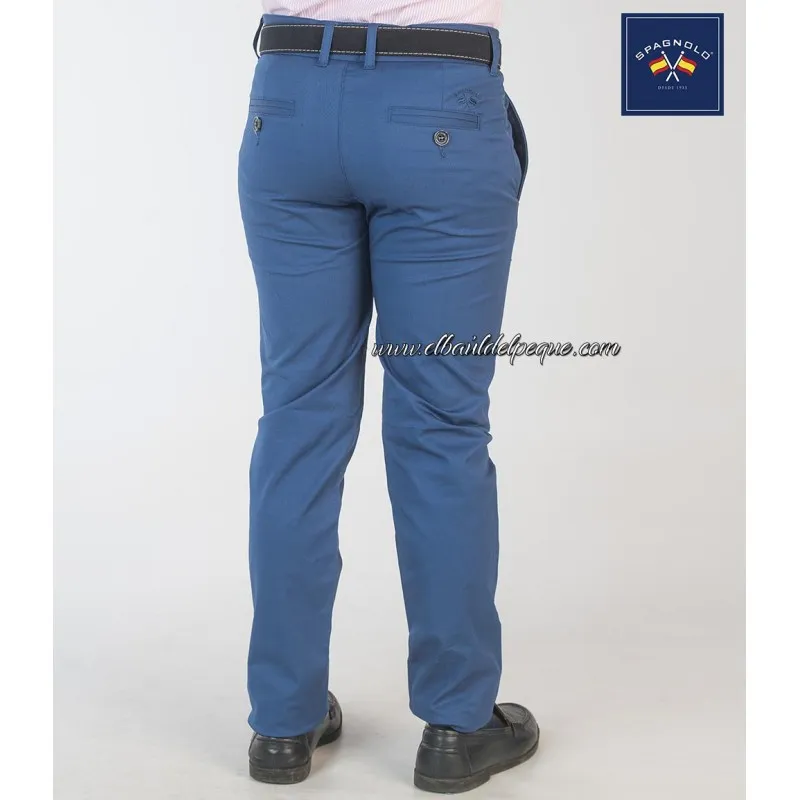Pantalón Niño Chino Gabardina Azul Tinta Spagnolo