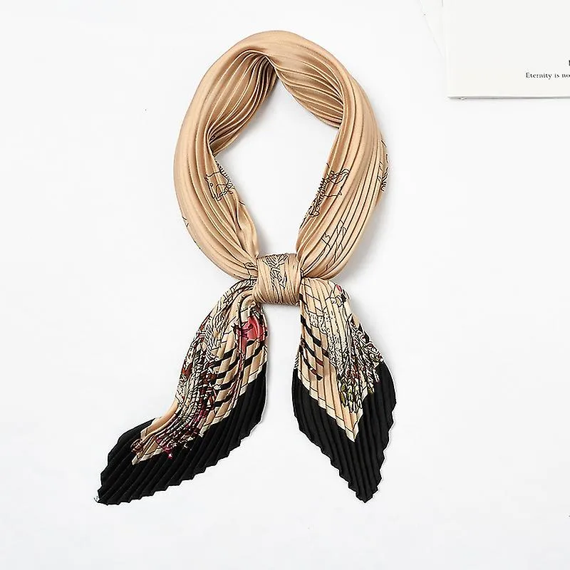 PAñUELO DE SEDA | BUFANDA PLISADA CUADRADA | BUFANDAS PEQUEñAS PARA MUJER | CRINKLE SCARF  PAñUELOS DE SEDA