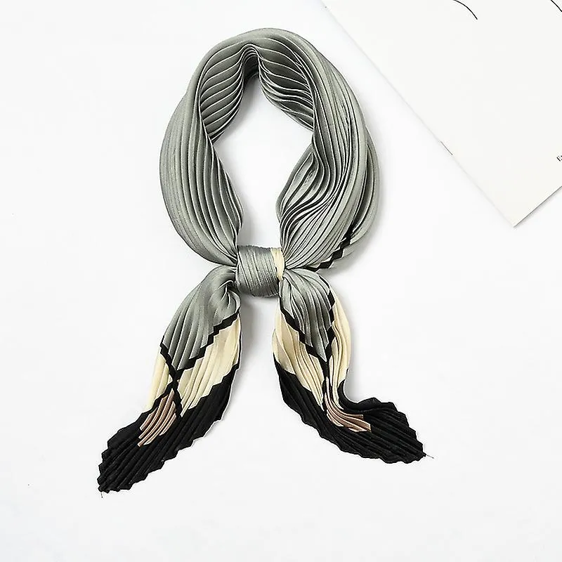 PAñUELO DE SEDA | BUFANDA PLISADA CUADRADA | BUFANDAS PEQUEñAS PARA MUJER | CRINKLE SCARF  PAñUELOS DE SEDA